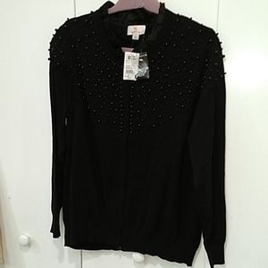 Quacker Factory embellished sweater NWT 1X